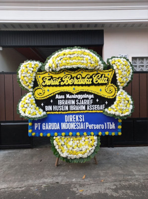 Papan Bunga Duka di Purwasari