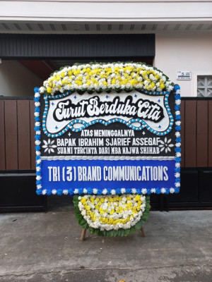 Papan Bunga Duka di Purwasari